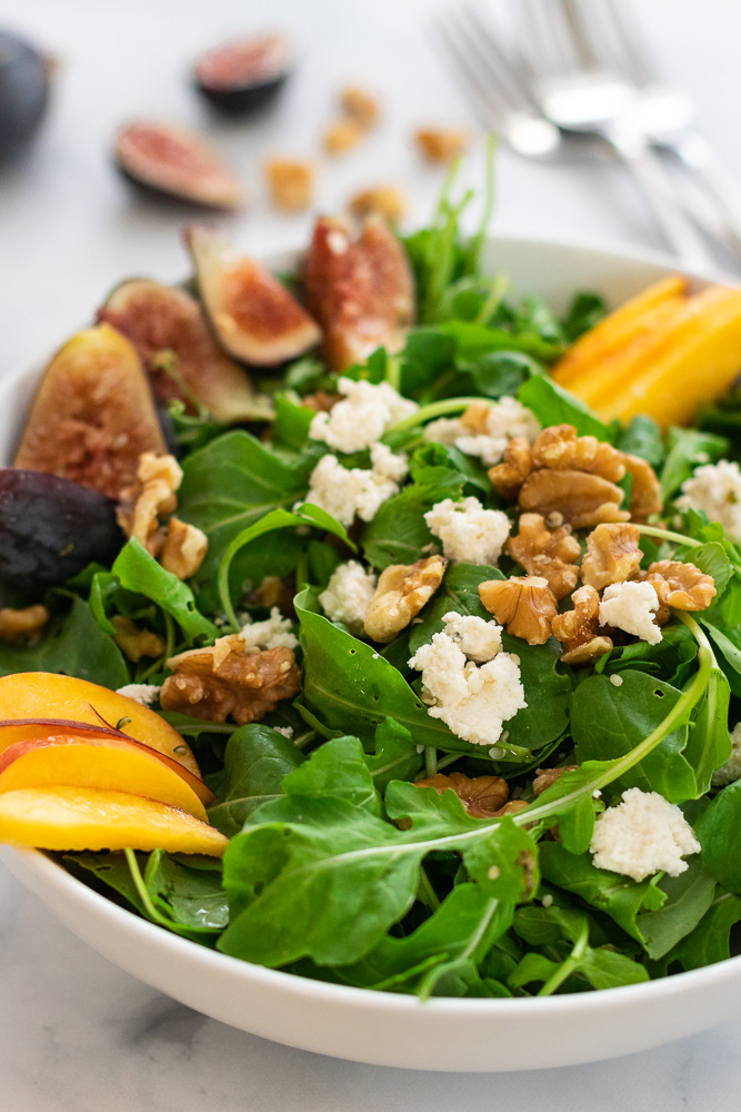 Easy Late Summer Arugula Salad