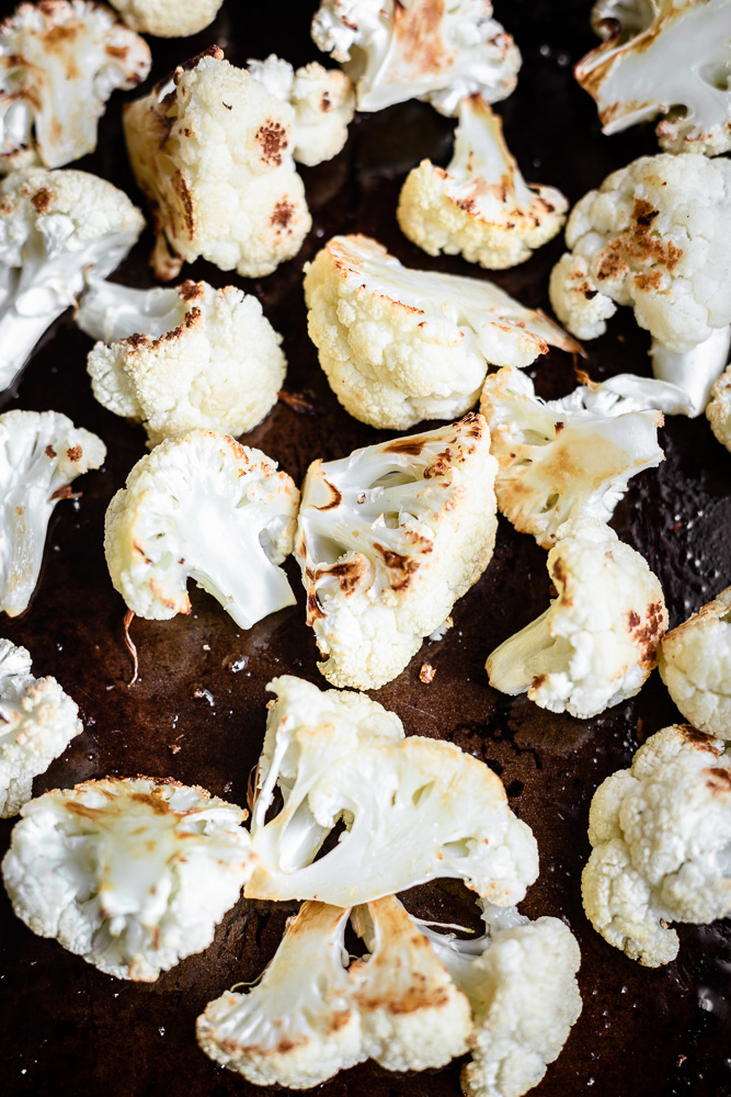 Roasted Cauliflower in pan